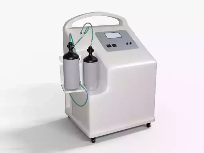 Oxygen Concentrator Medical Low-poly 3D model