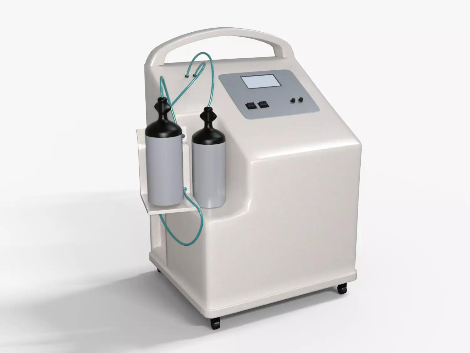 Oxygen Concentrator Medical Low-poly 3D model_0