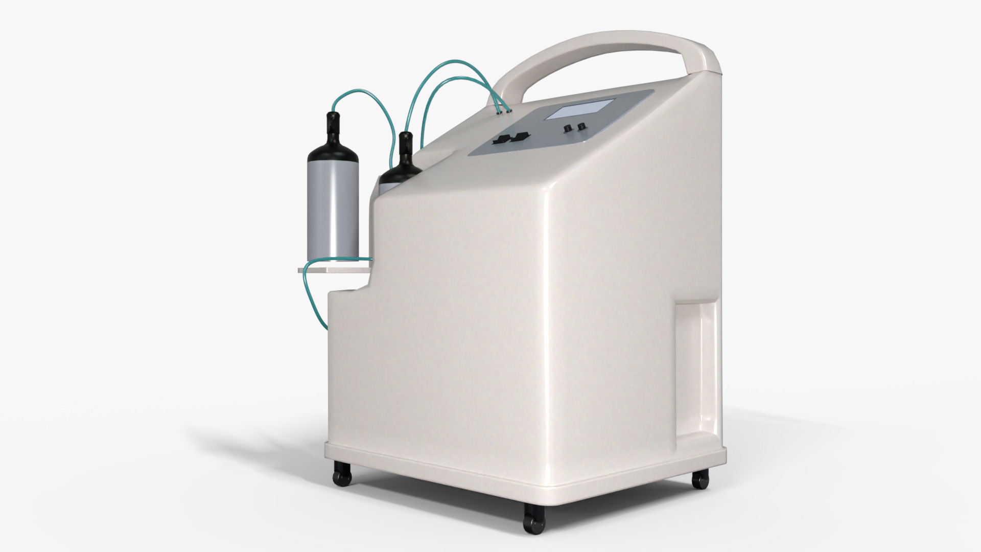 Oxygen Concentrator Medical Low-poly 3D model_3