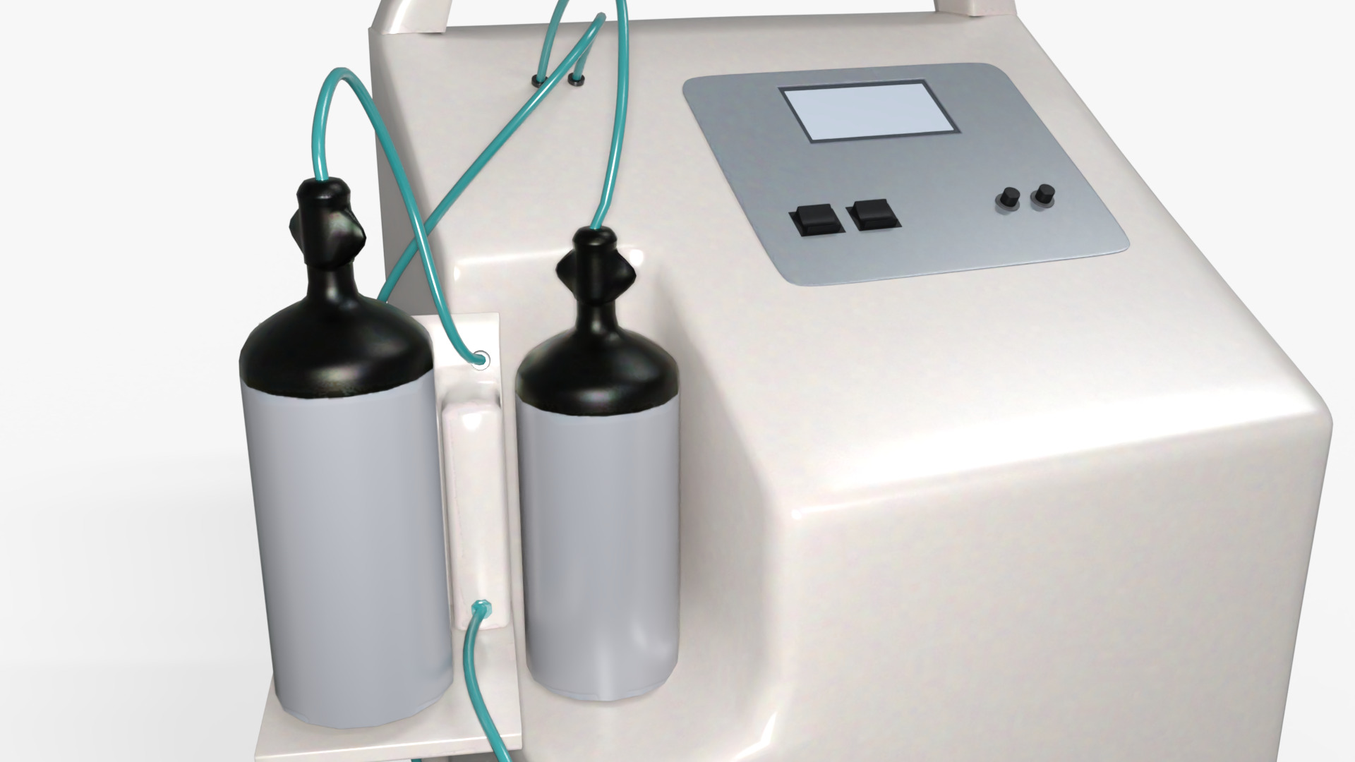 Oxygen Concentrator Medical Low-poly 3D model_6