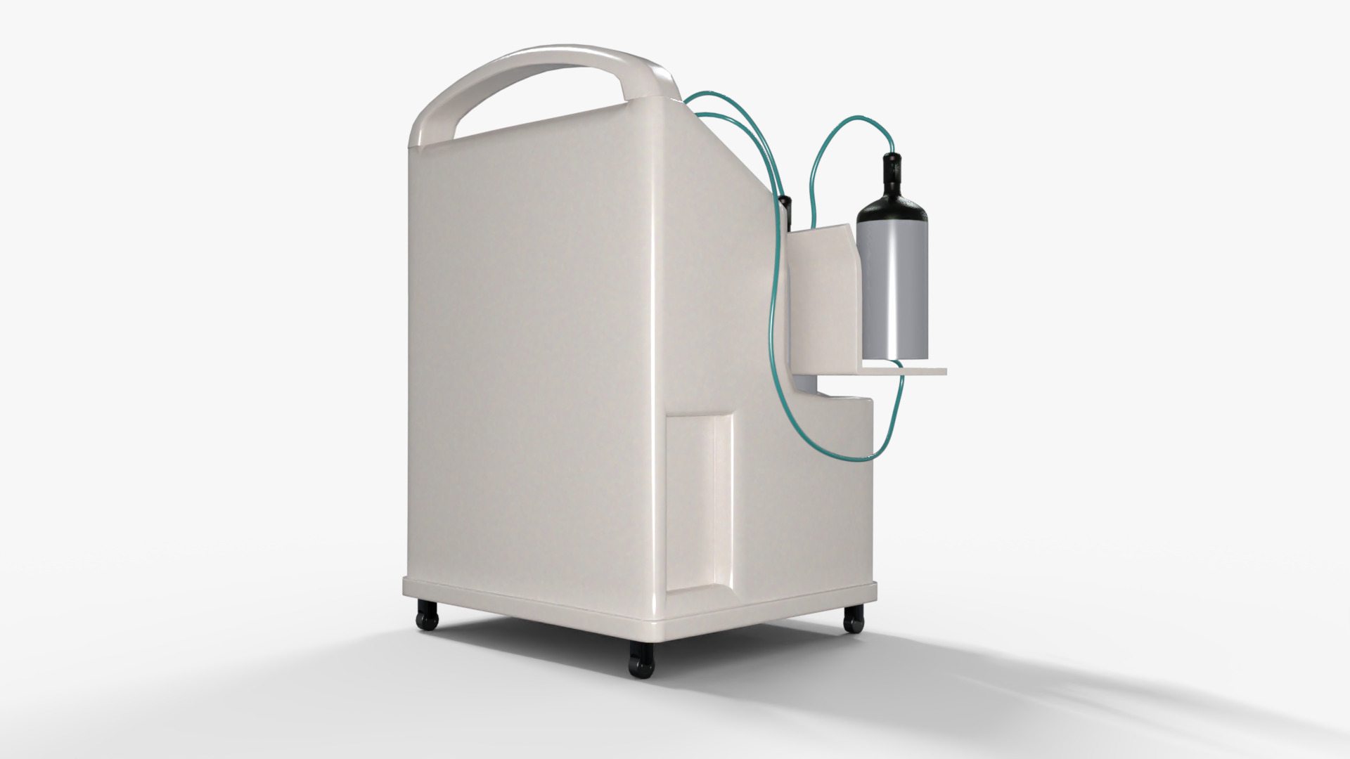 Oxygen Concentrator Medical Low-poly 3D model_5