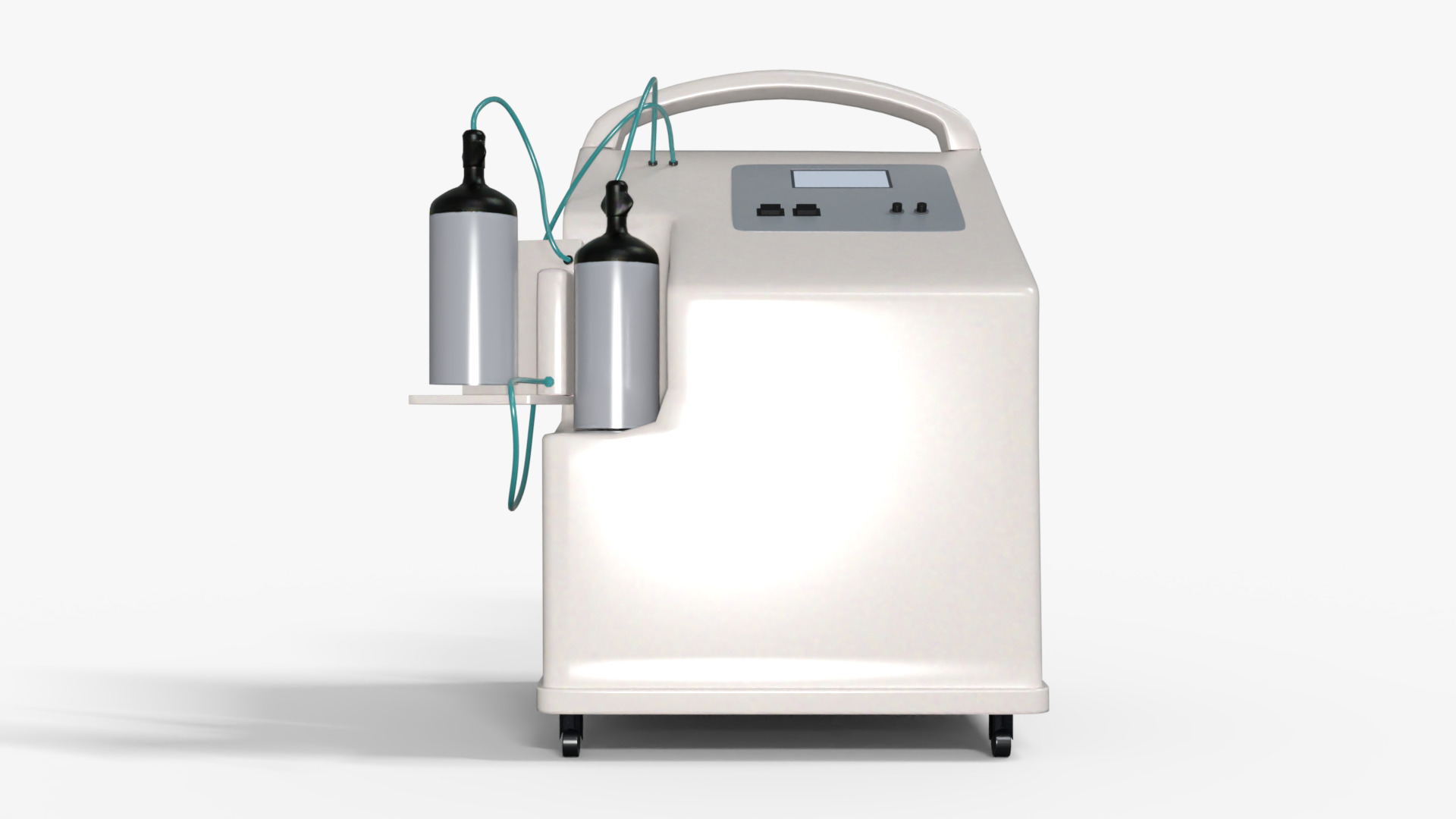 Oxygen Concentrator Medical Low-poly 3D model_2