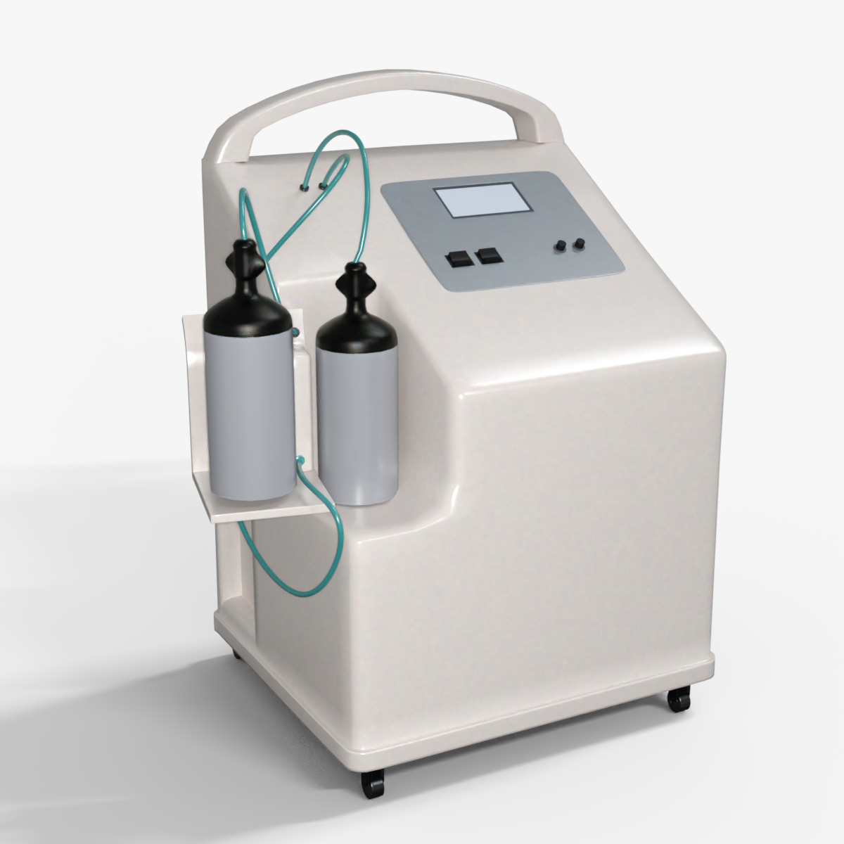 Oxygen Concentrator Medical Low-poly 3D model_7