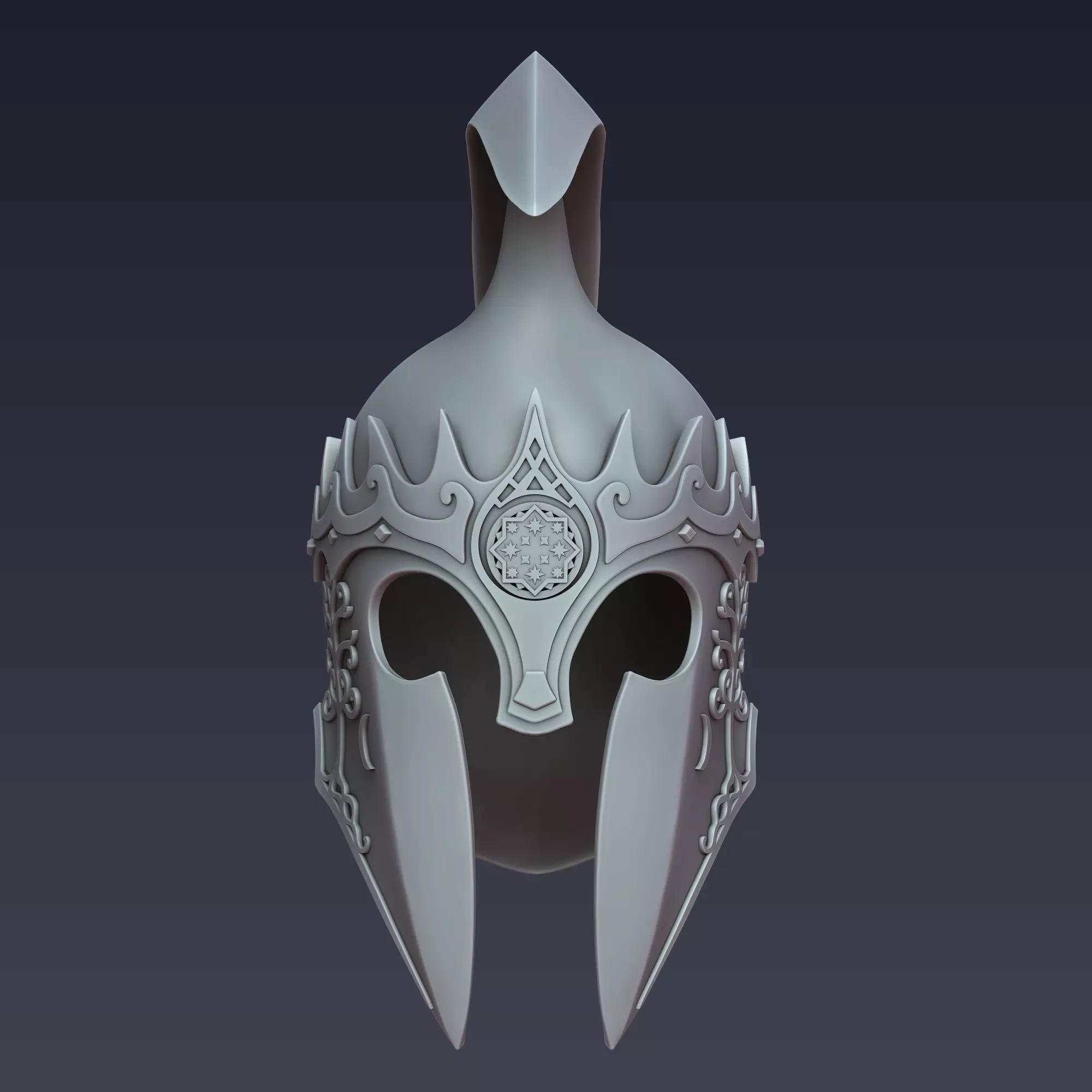 Gil-galad Elf Helmet High Fantasy 3D Printable Model 3D print model