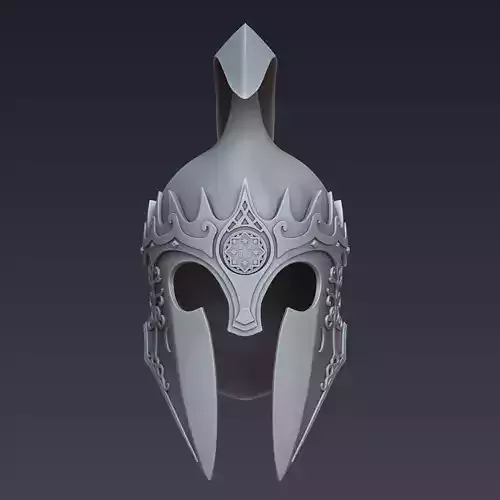 Gil-galad Elf Helmet High Fantasy 3D Printable Model 3D print model