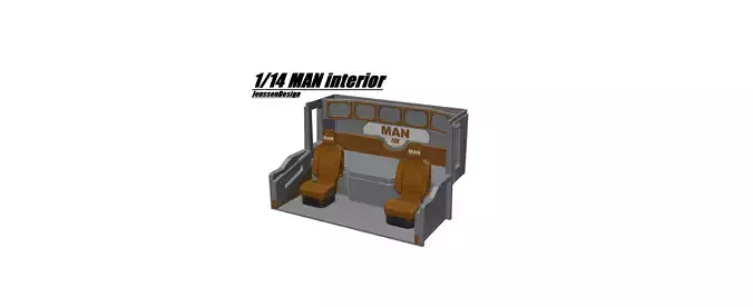 RC MAN tgx interior 3D print model
