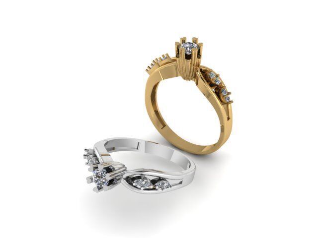Solitaire Ring Ready To Print 3D print model_6