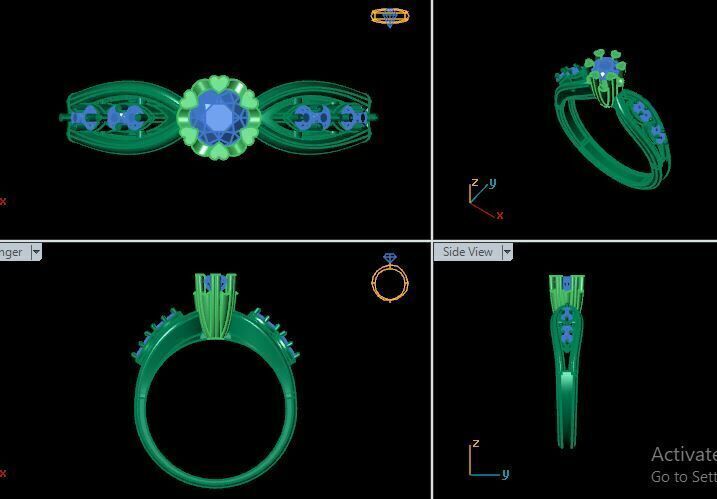 Solitaire Ring Ready To Print 3D print model_16