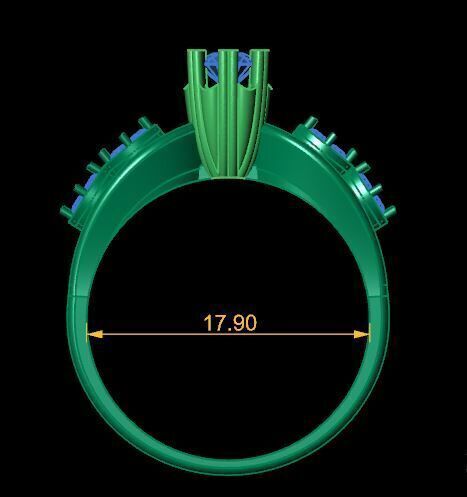 Solitaire Ring Ready To Print 3D print model_17