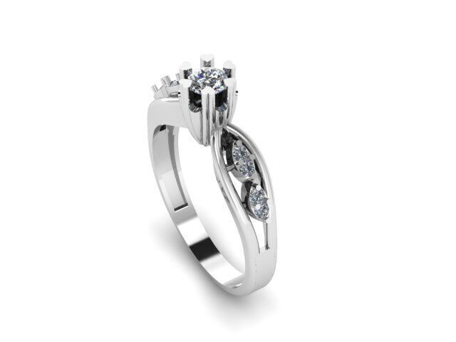 Solitaire Ring Ready To Print 3D print model_1