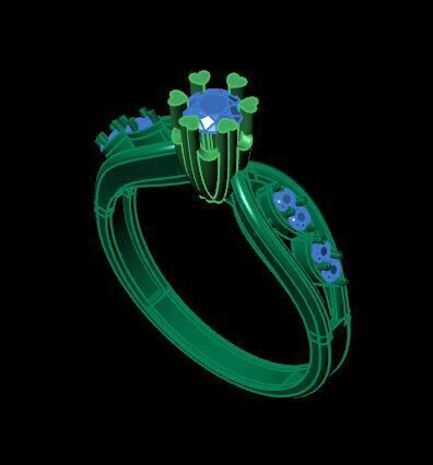 Solitaire Ring Ready To Print 3D print model_12