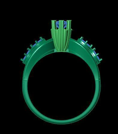 Solitaire Ring Ready To Print 3D print model_14