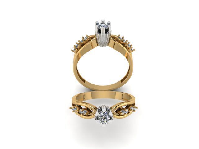 Solitaire Ring Ready To Print 3D print model_9