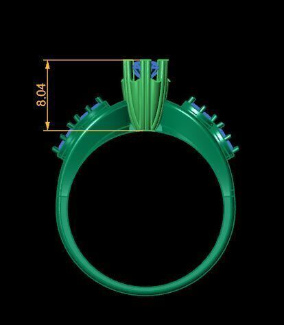 Solitaire Ring Ready To Print 3D print model_18