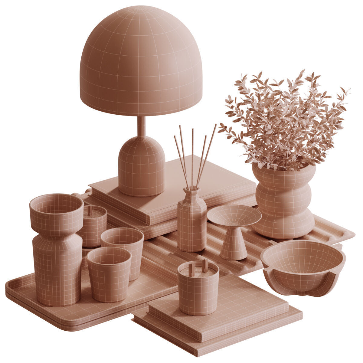 Decorative Set-09 3D model_5