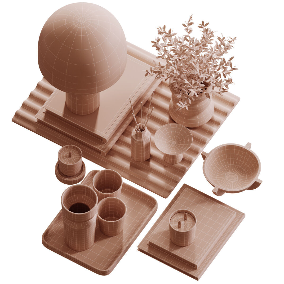 Decorative Set-09 3D model_6