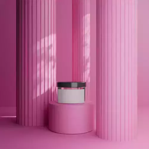 Cosmetic Jar Container 3D Model for Mockups or Rendering