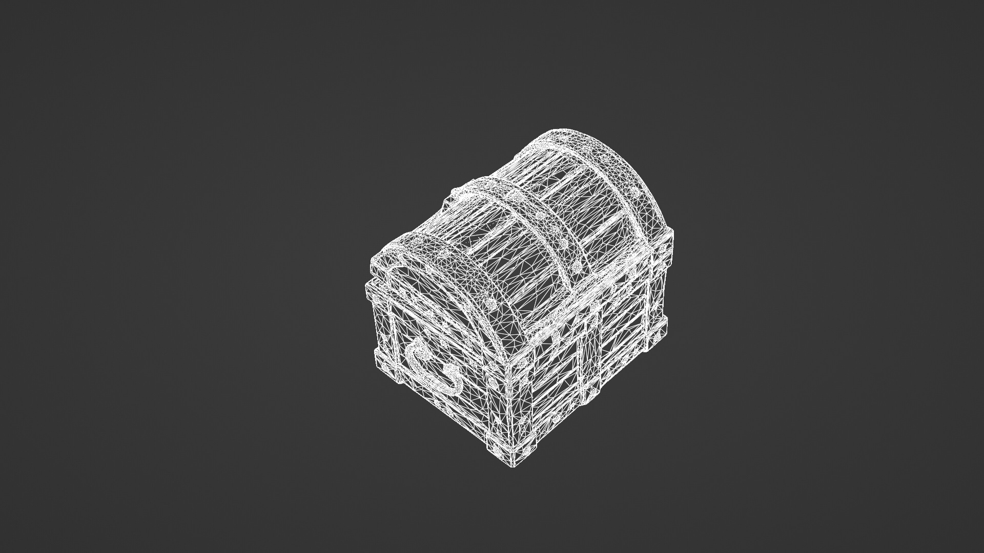 Medieval Treasure Chest 3D Model 3D model_6
