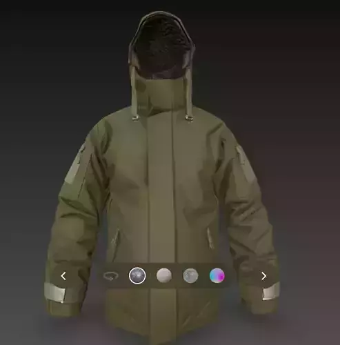 military tactical jacket 3d model 3D model