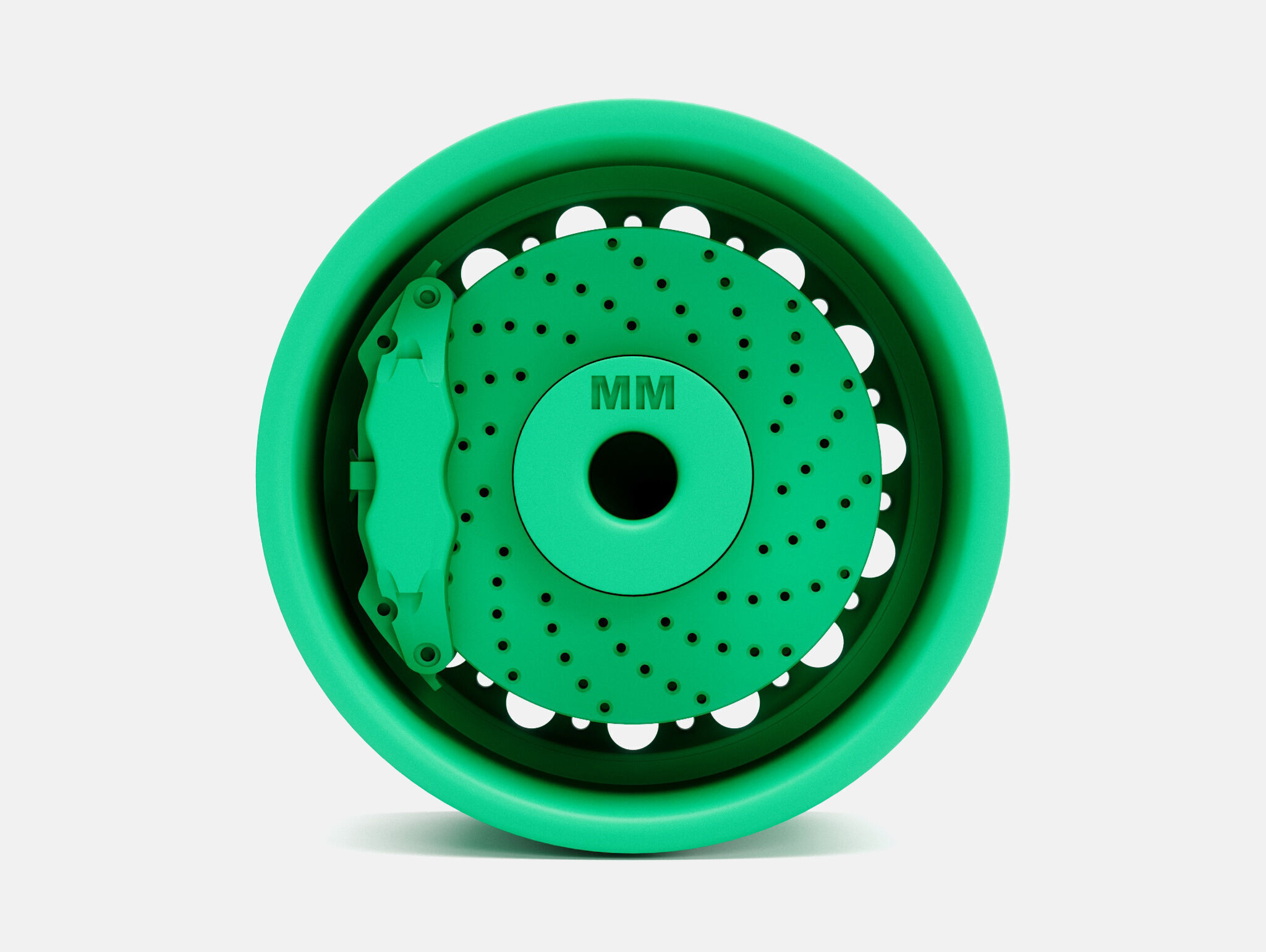 15x8 Dunlop D Type Wheel and Brake 3D print model_4