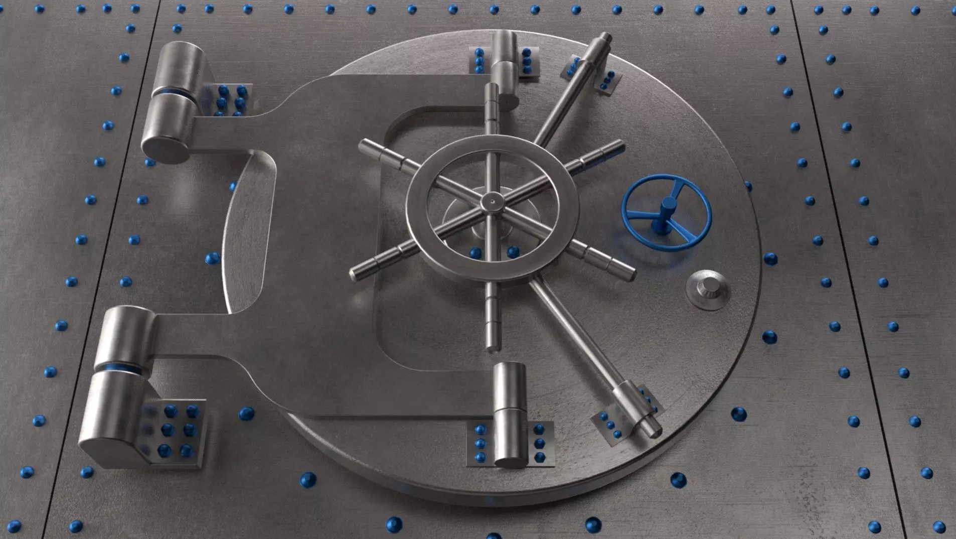 Bank Vault 3D model_0