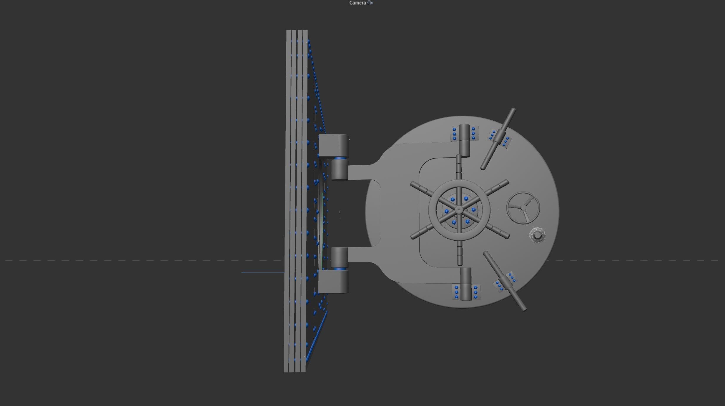 Bank Vault 3D model_7