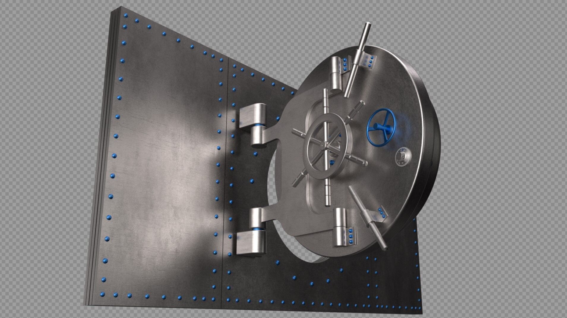 Bank Vault 3D model_1