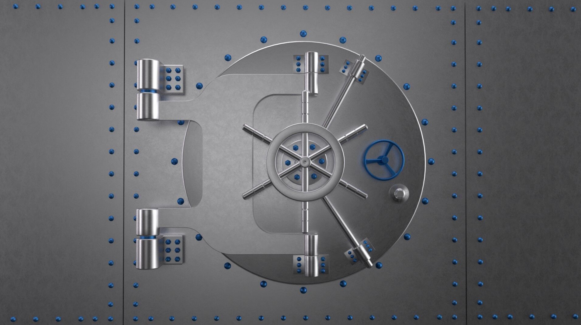 Bank Vault 3D model_3