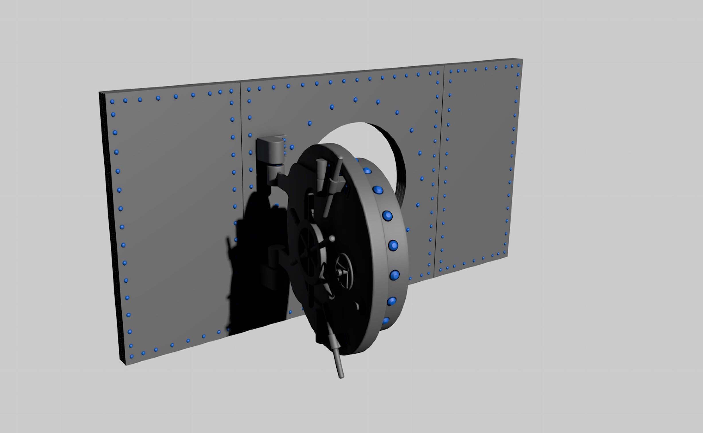 Bank Vault 3D model_9