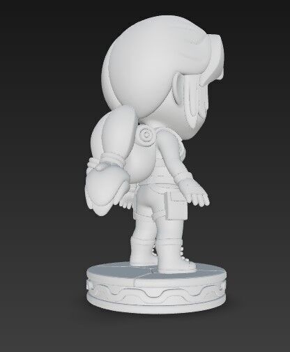 3D Printable Cartoon Lara Croft Figure Model 3D print model_8