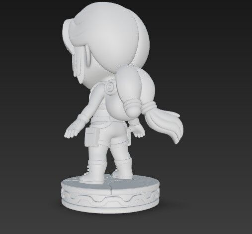 3D Printable Cartoon Lara Croft Figure Model 3D print model_11