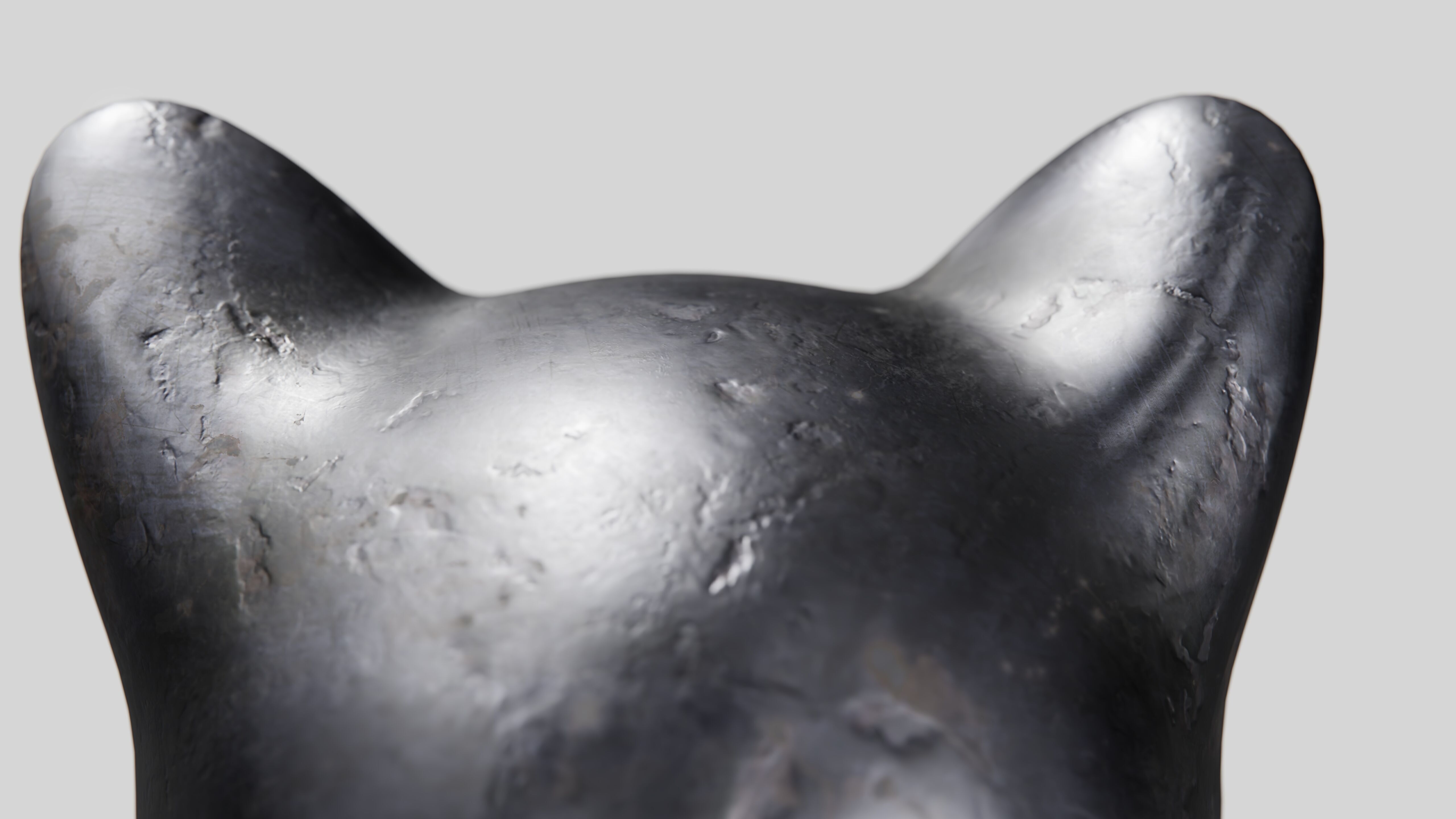 Cat Statuette 3D model_10