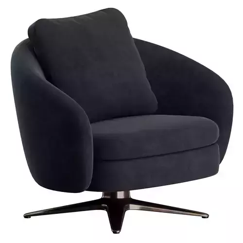 Orbis Swivel Armchair by Poliform