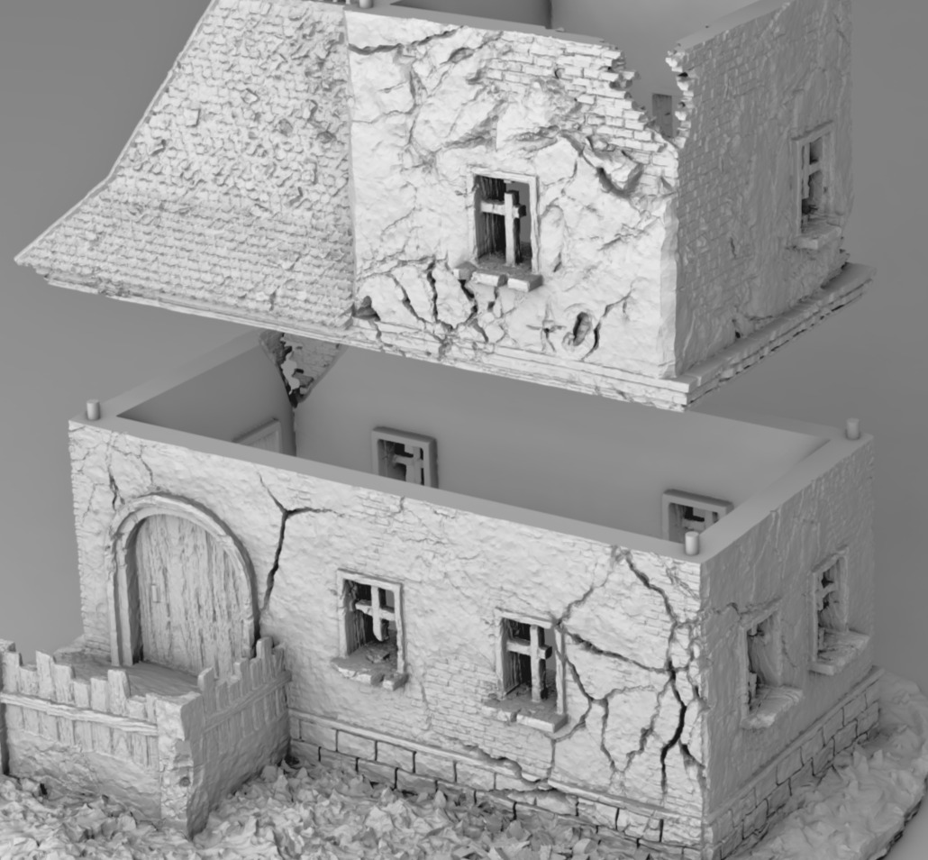 The old ruined tower 3D print model_5