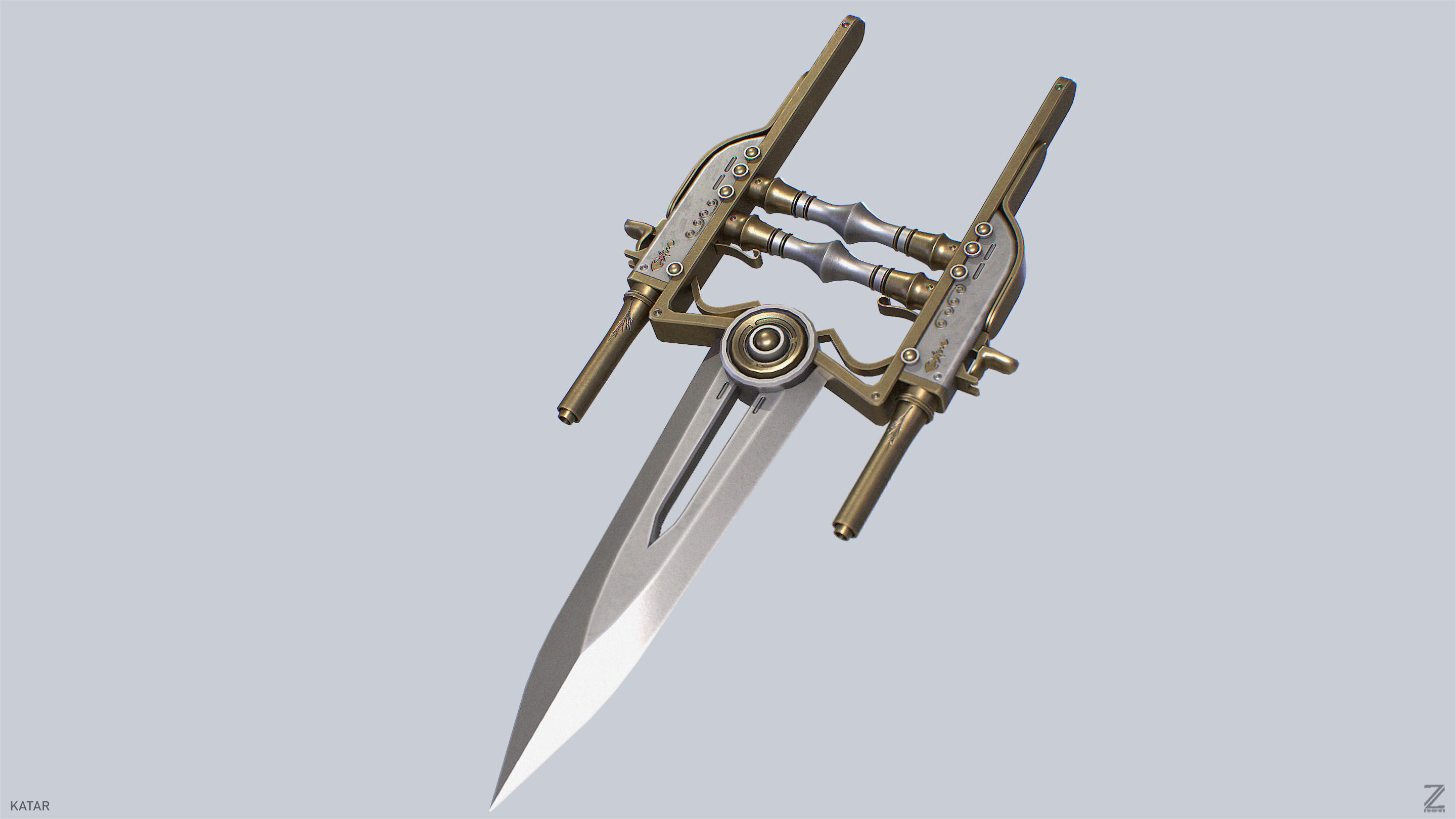 Katar Low-poly 3D model_7