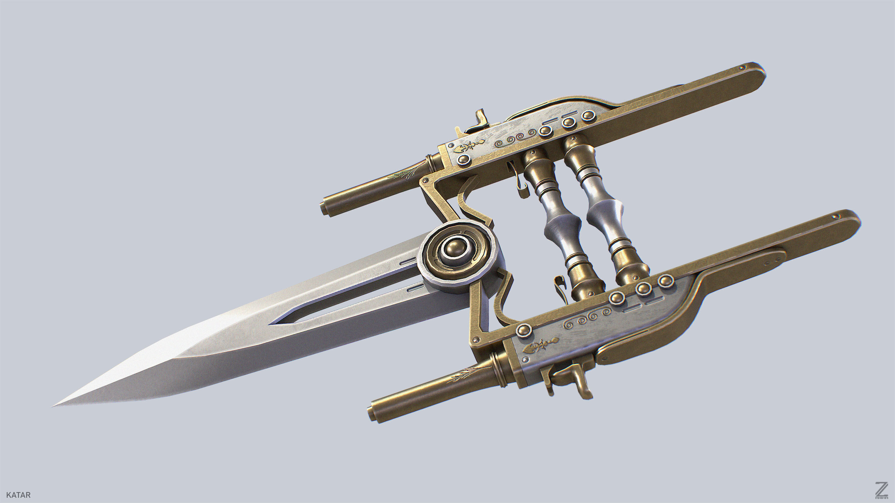 Katar Low-poly 3D model_2