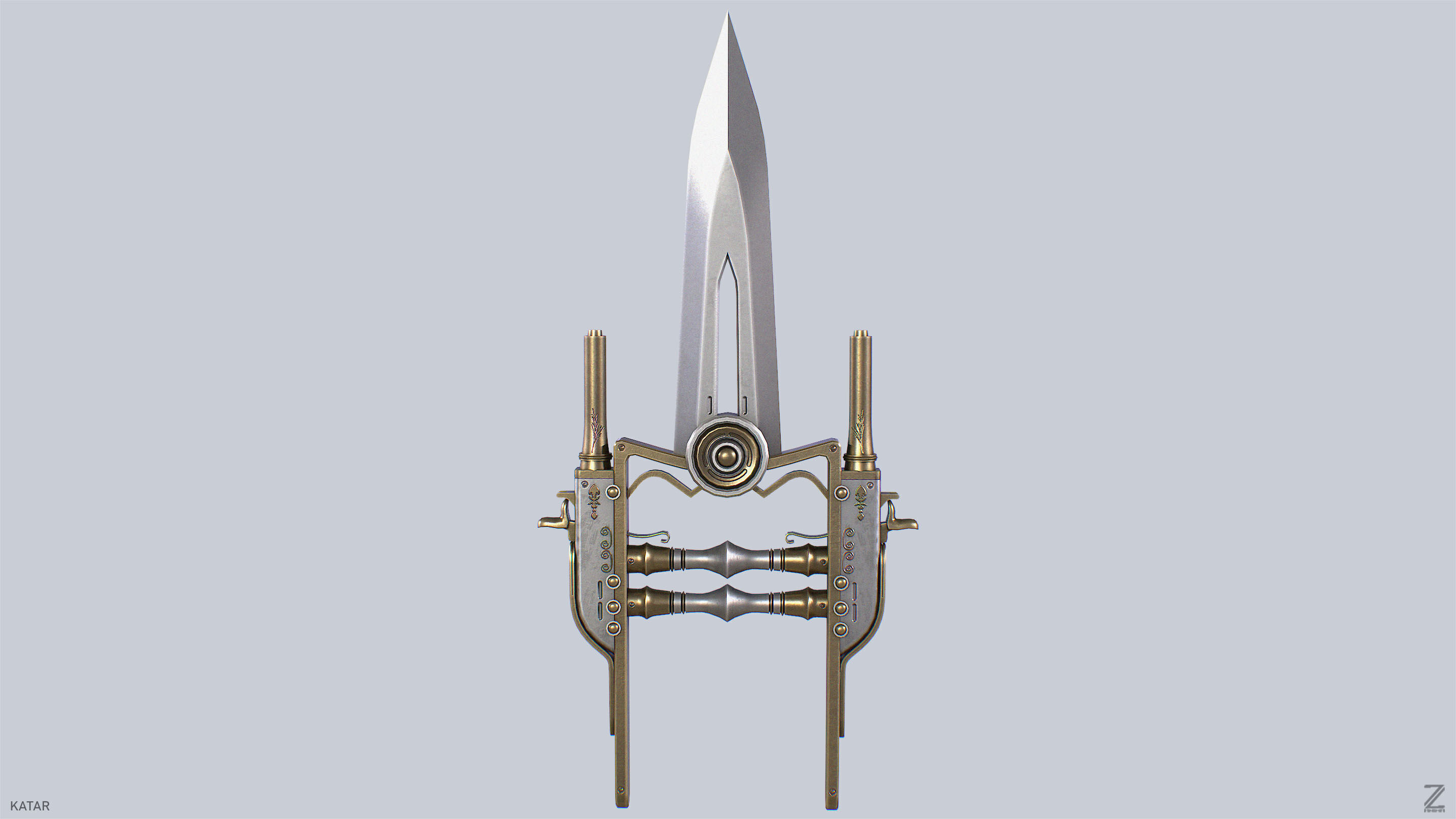 Katar Low-poly 3D model_4