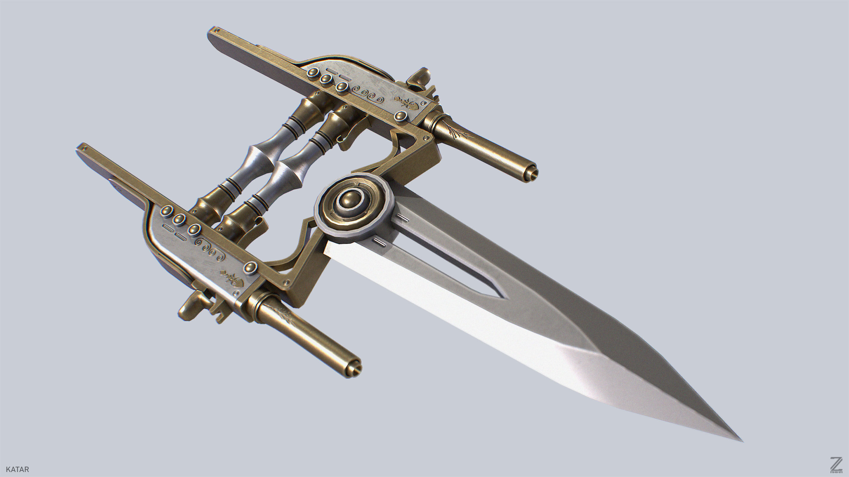 Katar Low-poly 3D model_6