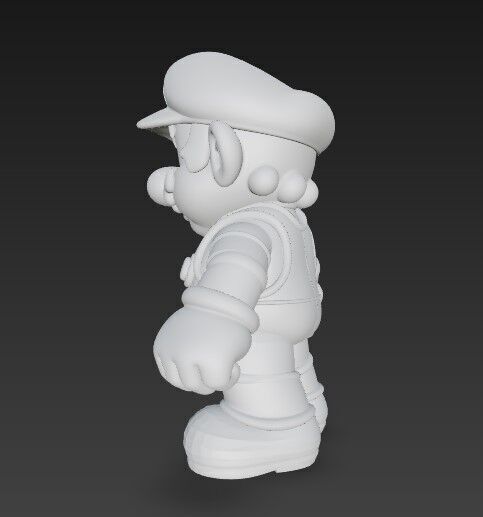 Icon of Video Games in 3D Detailed Super Mario Figure Model 3D print model_12