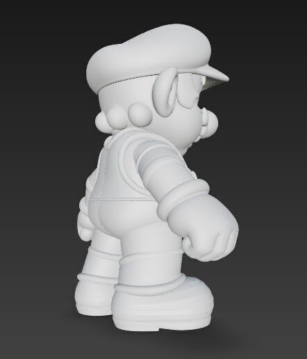 Icon of Video Games in 3D Detailed Super Mario Figure Model 3D print model_8