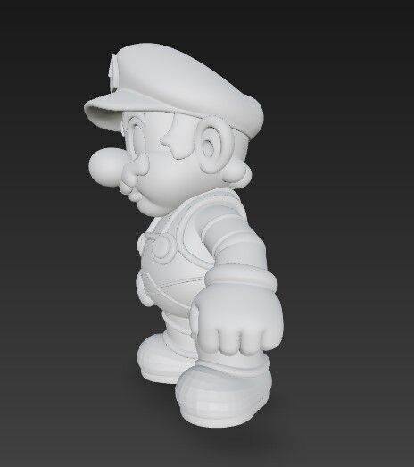 Icon of Video Games in 3D Detailed Super Mario Figure Model 3D print model_13