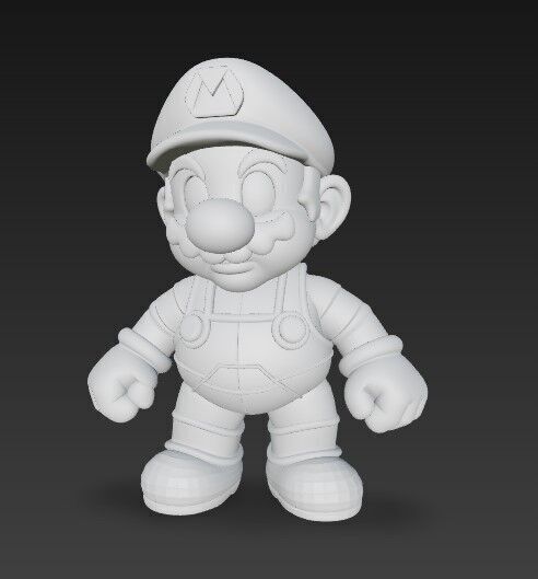 Icon of Video Games in 3D Detailed Super Mario Figure Model 3D print model_2
