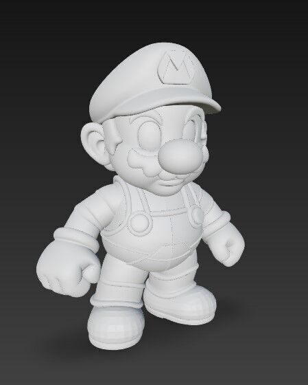 Icon of Video Games in 3D Detailed Super Mario Figure Model 3D print model_3