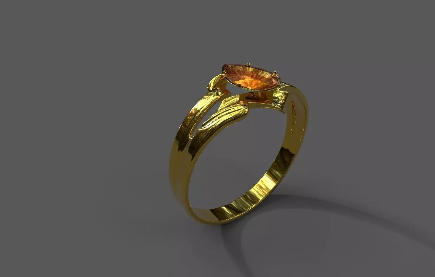 High-Quality 3D Ring Model Low-poly 3D model_0