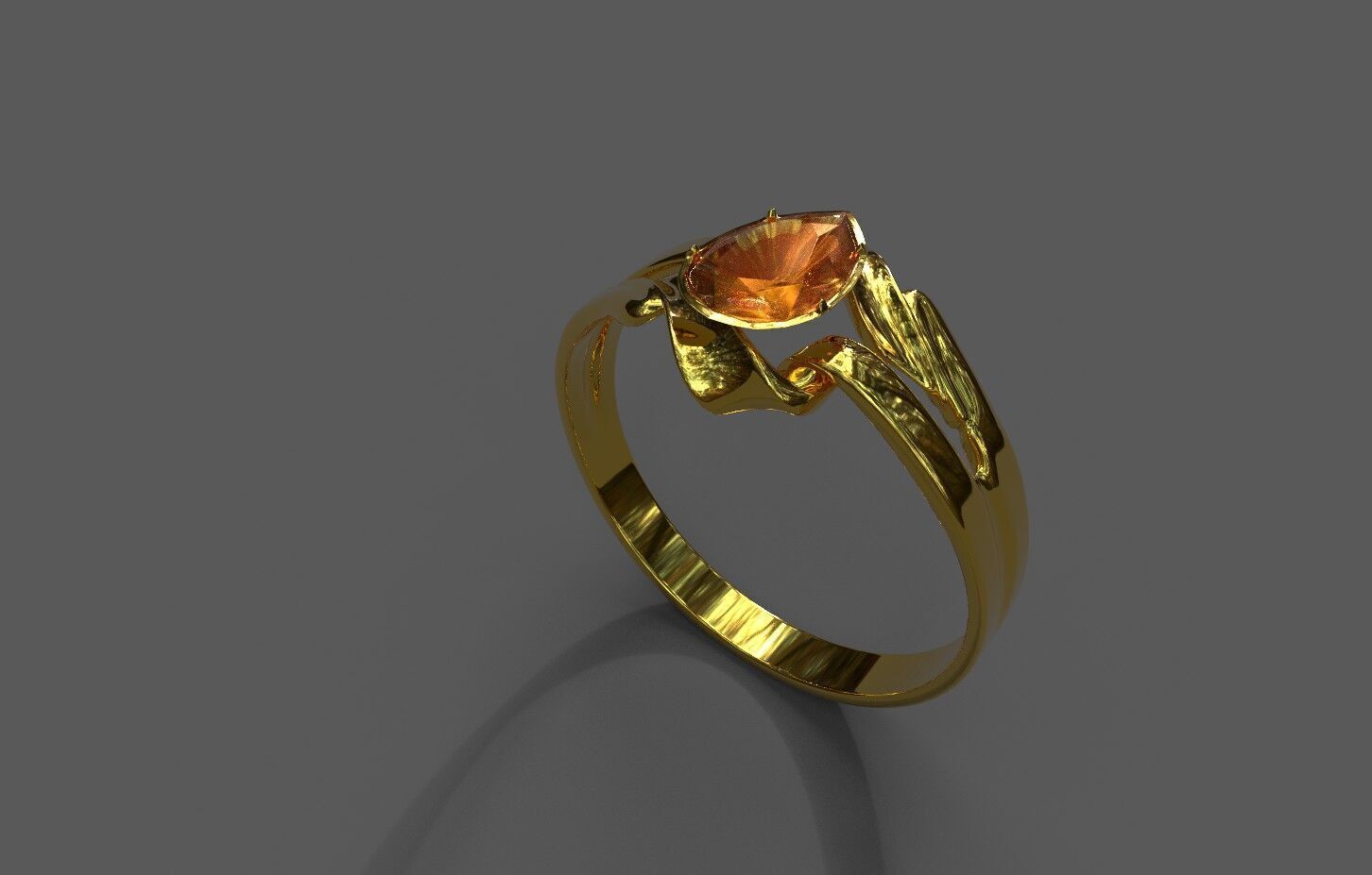 High-Quality 3D Ring Model Low-poly 3D model_2