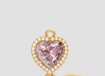 coracao galeria pedras de 1-25mm o coracao com 10 mm 3D print model