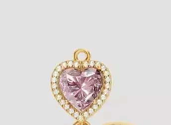 coracao galeria pedras de 1-25mm o coracao com 10 mm 3D print model