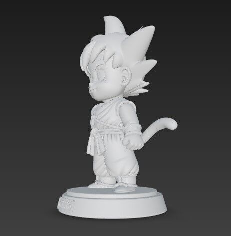 The Cheerful Hero of the Saiyan Race in 3D 3D print model_2