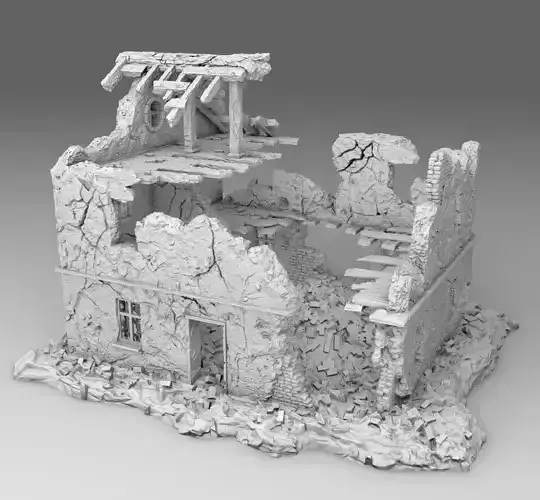 The ruined house