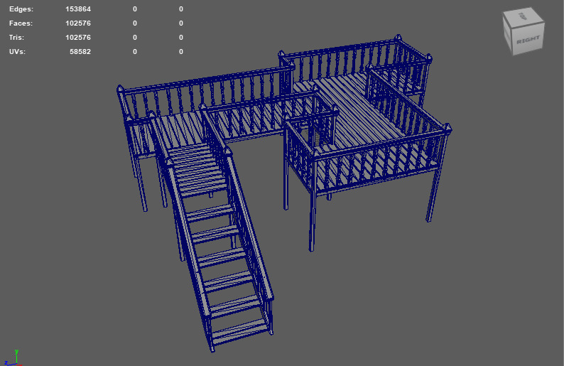 Multi Tier Deck 3D model_13